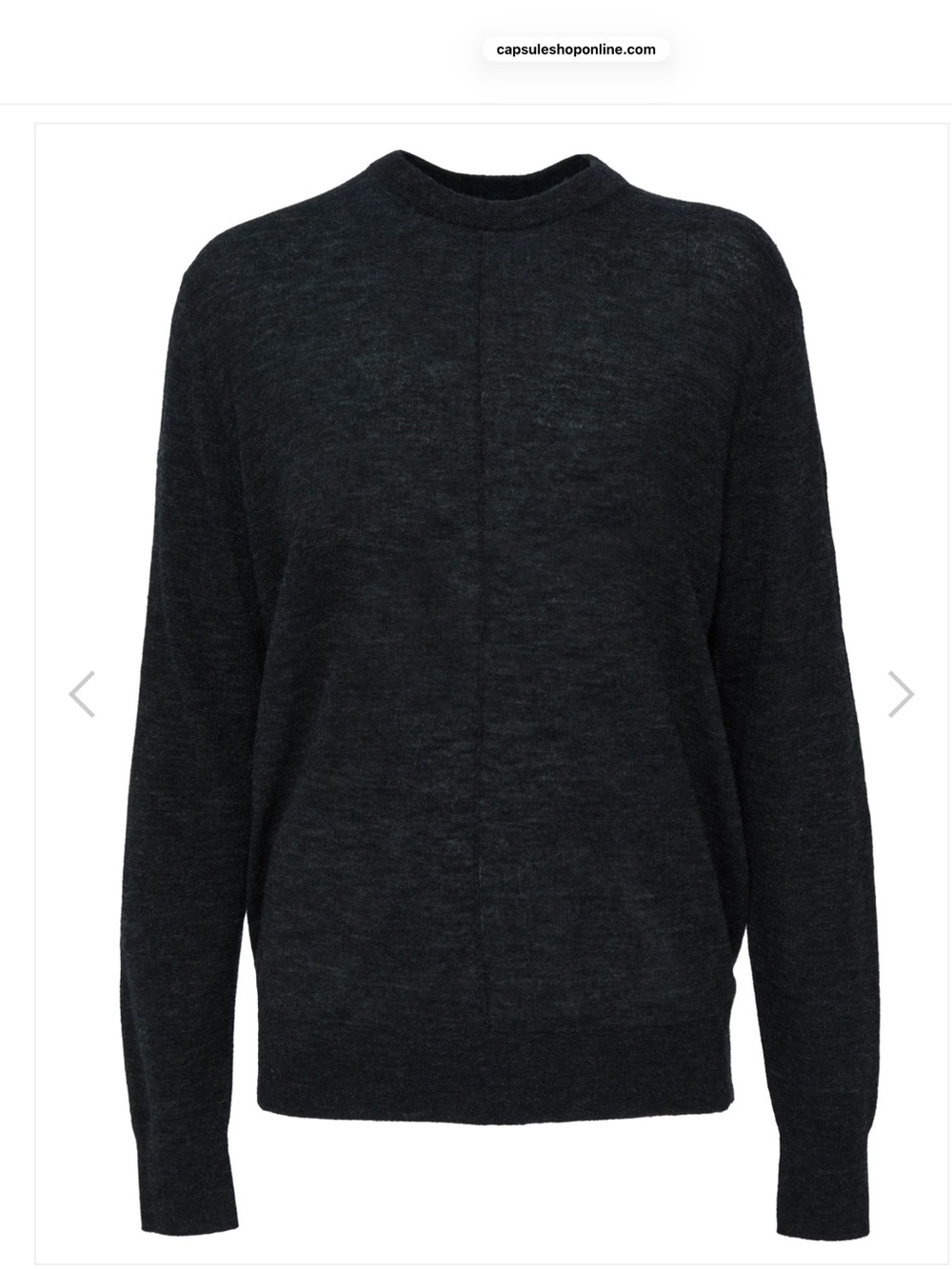 Tibi Mercerized Wool Crewneck Sweater M